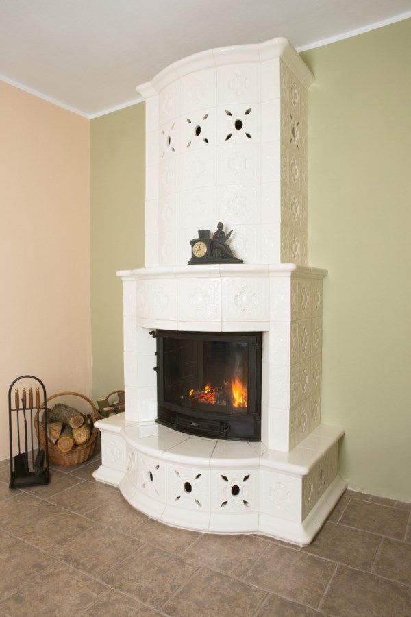 elegancki piec kaflowy piękny